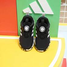 Adidas Kids' Winter Shock-Absorbing Comfortable Warm Rotating Button Sports Shoes - Black - View 5