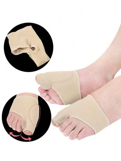 1pc/2pcs Universal Size - Left Foot Gel Pad: Foot Care Tool For Nighttime And Home Use - Suitable For Men And Women - Hand Wash - Suitable For Runners - Easy To Wear