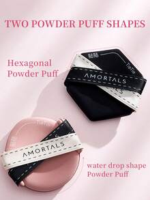 Amortals 3件組混色形狀綁帶式化妝蛋套組（2個六角形 + 1個水滴形）附便攜收納盒，超柔軟墊子、不吸粉、乾濕兩用，打造完美底妝，適合日常旅行化妝，熱門必備美妝套組 - 彩色 - 查看 9