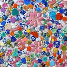 105g/205g/505g Hạt thủy tinh khảm thủ công nhiều màu sắc, mảnh vỡ gốm sứ kiểu Mexico có thể được sử dụng làm vật liệu trang trí tổng thể cho phòng, tường, cầu thang, khung cửa, vườn và lối đi. Hàng chục màu sắc và kích thước, mỗi màu đều là một bất ngờ, vật liệu được ưa chuộng cho những người đam mê khảm. - Trộn thủ công 505g/17.8oz - Xem 8