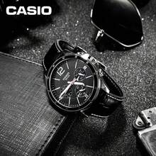 Jam Tangan Multifungsi Casio Pria dengan Tali Kulit, Tahan Air 50M, Hadiah Terbaik untuknya - Satu-Ukuran - View 9