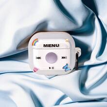 1pc Cartoon Music Player Protective Case Compatible With Airpods Pro 3, Pro 2, Apple 3rd Gen, 4 Earphones - Multicolor - View 5