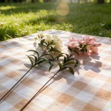 1 件/3 件人造蝴蝶兰 - 适用于家庭、室内和室外、客厅、花园、餐桌、婚礼、派对 DIY 装饰、情人节、礼物 - 淺灰紫 - 查看 9