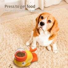 Cat & Dog Automatic Pet Feeder, New Interactive Small Yellow Duck Auto Food Dispenser, Interactive Dog Treat Dispenser - Multicolor - View 6