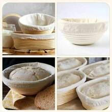 1/5件装天然藤条面包发酵篮内衬，烘焙用品 - 彩色 - 查看 8