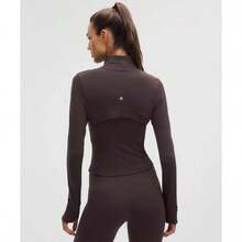 Lululemon Define Cropped Jacket Nulu LW3HWES - Sequoia - View 4