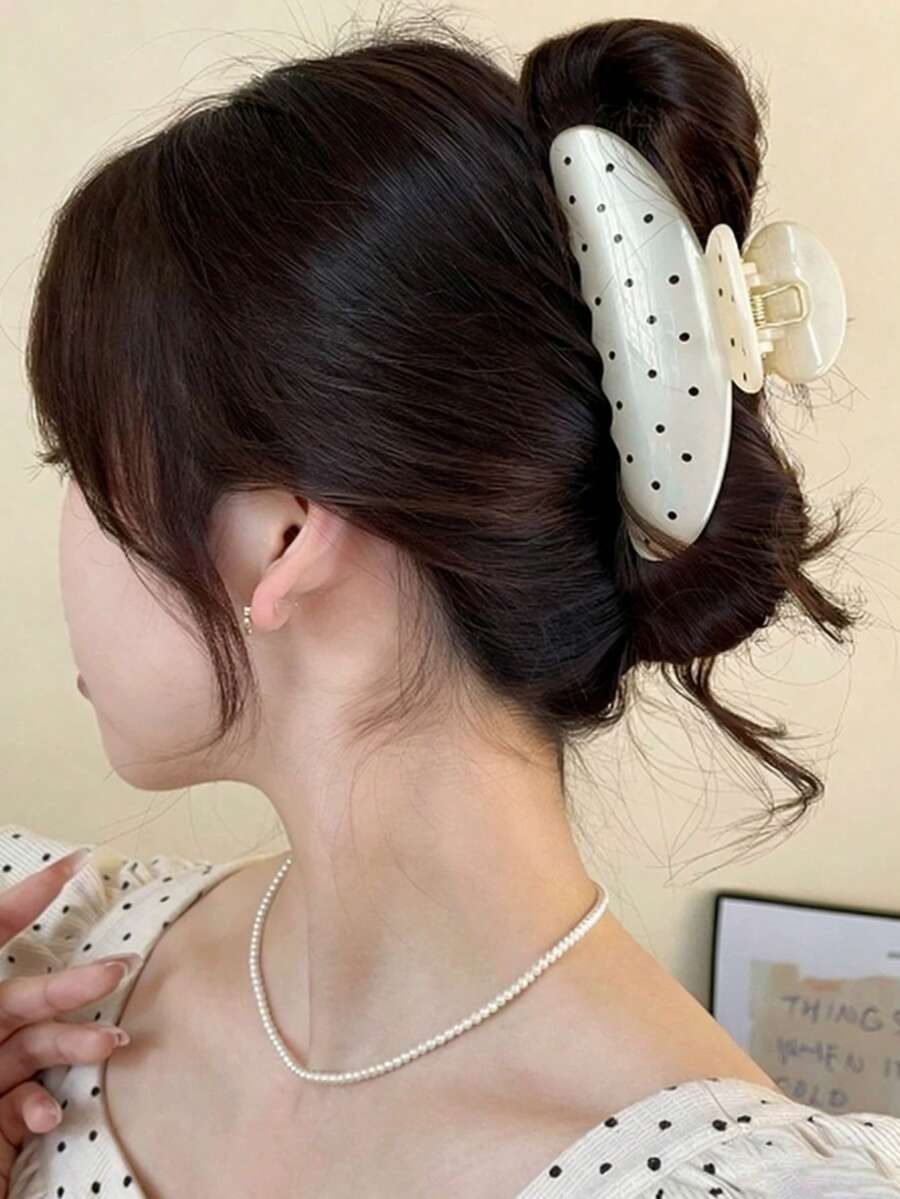 2 chiếc kẹp tóc hình bầu dục chấm bi đen trắng, phù hợp cho nữ sinh và học sinh sử dụng hàng ngày, có thể dùng cho nhiều kiểu tóc như tóc đuôi ngựa và tóc xoăn. Chất liệu thoải mái và co giãn, phụ kiện lý tưởng cho nữ sinh mặc hàng ngày. Kẹp tóc mùa hè, kẹp tóc đi biển, kẹp tóc du lịch, quà sinh nhật. - Nhiều màu - Xem 1