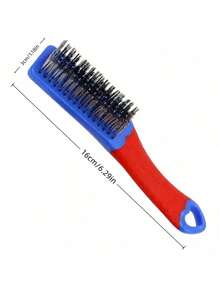 Heavy Duty Stainless Steel Wire Brush With Non-Slip Plastic Handle Industrial Rust Paint Welding Slag Remover Durable Ergonomic Welding Tool Accessories Metallic Finish253 - Multicolor - View 10