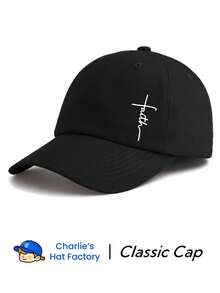 1 Piece Faith Print Baseball Cap, Classic Stylish Fashionable Soft Sweatband Adjustable Size Lightweight Sun Protection Versatile Classic Cap, Suitable For Outdoor Sports Daily Wear Party Vacation Perfect Gift For Families And Friends - Faith - 查看 8