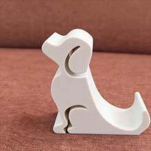 1 pieza Soporte de teléfono con forma de cachorro lindo, soporte estable, sin instalación requerida, estilo minimalista, adecuado para estudiantes y trabajadores de oficina para escritorio, mesita de noche, ver videos y transmisión en vivo - A - Ver 2