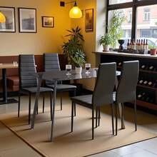 Chaises de salle à manger - Noir - Voir 9