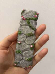 1件装仙女花园小径迷你石板路，适用于仙女花园配件、石板路、娃娃屋装饰，是工艺爱好者的理想之选，也可用于桌面、房间装饰、迷你村庄景观和夏季花园布置。 - 多色 - 查看 9