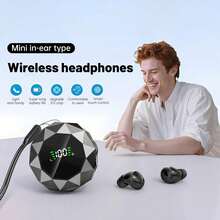 Wireless Earbuds Bluetooth, 2026 Bluetooth Earbuds Stereo Deep Bass Over Ear Bud, Waterproof Earphone For Gym/Running/Workout - Black - 查看 3