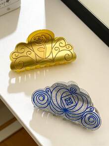 Kẹp tóc hình vương miện bằng acrylic kiểu Maori, trang sức thiết kế riêng cho nữ, phụ kiện tóc công chúa tối giản, quà tặng cho bạn thân. - Nhiều màu - Xem 9