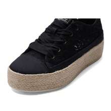 Skechers Giày thể thao nữ thường ngày, giày vải canvas thoáng khí buộc dây BOBS SESAME Series dành cho nữ, mẫu giày mới mùa xuân 2026 dành cho nữ 114008-BLK - màu đen - Xem 7