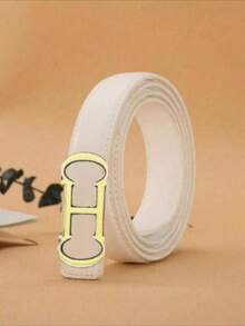 1pc Letter Design Minimalist Popular Women's Belt, Suitable For Jeans, Suits And Outfits Summer, School Fall, Autumn, Halloween - Multicolor - View 12