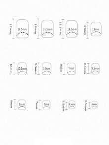 升级你的美甲风格！24片装短方形脚趾甲贴片，亮泽祖母绿法式全覆盖脚趾甲套装，包含1片果冻胶和1个指甲锉，适合派对、婚礼、日常佩戴。 - 青碧色 - 查看 2