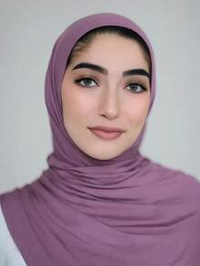 1 pieza Hiyab de mujer de jersey, hiyab de modal, tela de sudor, unicolor, suave y sedoso, cómodo y transpirable, pañuelo, turbante de jersey, chal de 180cm*70cm, adecuado para uso diario, al aire libre, oración, culto, playa, vacaciones - Multicolor - Ver 9
