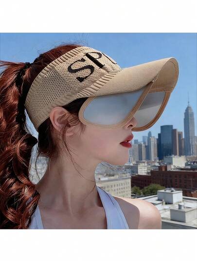 1 قطعة قبعة بيسبول من البوليستر الشبكي بتصميم لوحات الألوان المرقعة، حماية من الأشعة فوق البنفسجية، للربيع والصيف