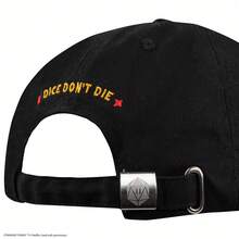 Netflix 1PC Stranger Things Officially Licensed Baseball Cap Hellfire Club Embroidered Logo Retro Hawkins Adjustable Cap TV Series Fan Gift Collectible Streetwear - Black - View 6