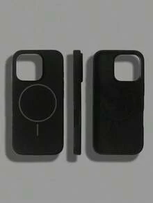 Liquid Silicone Magnetic Phone Case Compatible With IPhone 16 Pro Max Waterproof Shockproof Anti-Fall Scratch Resistant - màu đen - Xem 2