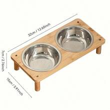 2/3 bát ăn cho mèo được nâng cao, phù hợp với chiều cao ăn của mèo để giảm căng thẳng cổ. - 300ml - Xem 6