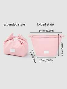 1pc Japanese Style Lunch Box Bag, Hand-Held Insulated Bento Bag, New Large Capacity Waterproof Office Worker Commuting With Food Picnic Bag - Multicolor - View 13
