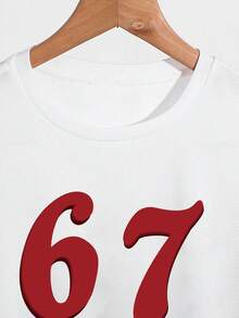 Tween Boy Cartoon Graphic Print Crew Neck Short Sleeve T-Shirt And Shorts Set - White - View 4