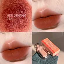 HERORANGE 冷棕色哑光唇釉，丝绒雾面妆效，持久显色，提亮日常裸妆 - 彩色 - 查看 11