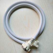 PVC Washing Machine Water Inlet Hose With Steel Connector - 1m (39.4in) Extension Tube For Washer Water Inlet Pipe - Xem 3