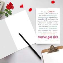 Funny Warrior Encouragement Card For Men Women Hilarious Support Card For Bestie Boyfriend Husband Wife Partner Friends Thinking Of You Cards Get Well Uplifting Gift Cancer Survivor Cards Humorous And Heartfelt Message To Lift Spirits During Tough Times Perfect For Any Occasion Requiring A Smile And Emotional Boost - 3 - 查看 2