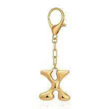 Llavero con colgante de letra de burbuja chapado en 18K - multicolor - Ver 31