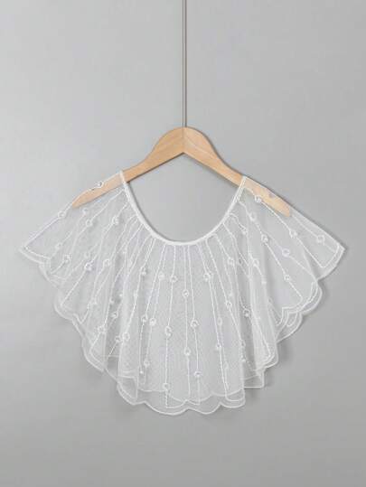 1pc 1920s Beaded & Sequin Decorated Evening Shawl