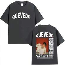 Rap Singer Quevedo Buena Noches Tour 2025 Men's Pop Music Hip-Hop Casual Oversized Cotton T-Shirtgraphic Tees Men,Playeras De Hombre,Black Graphic Tee,Funny T Shirt - màu đen - Xem 11