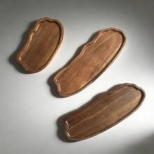 1 pieza Bandeja de madera, Bandeja de almacenamiento de tocador de baño estilo granja, Bandeja organizadora de madera impermeable, Adecuada para dispensador de jabón, fragancia, velas aromáticas, encimera de baño y decoración de cocina - color madera C - Ver 6