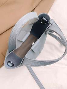 Women's Bucket Handbag, Fashion Versatile Shoulder & Crossbody Bag - Blue - View 5