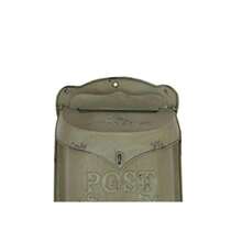 Creative Co-Op DA3571 Aqua Embossed Tin Letter Box - Verde - Ver 4