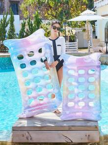 1 pieza Flotador inflable de sirena, tumbona para fiestas acuáticas, diversión en la piscina y la playa - A - Ver 3