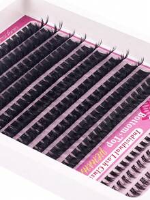 150D Cartoon Style Eyelash Cluster, Hedgehog Shaped Lashes + Lower Lashes, Natural Effect, Mink Material, 210/190 Pieces DIY Eyelash Extension 6-16mm Mixed Length Fluffy Bundled, Cat Eye Dramatic Wet Effect False Eyelashes, Segmented False Lashes, Reusable, Suitable For Daily Makeup, Parties And Celebrations, Creates A Voluminous Look - D - 查看 7