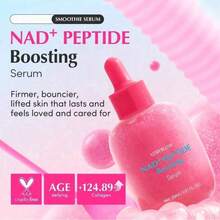 NAD+ Peptide Boosting Smoothie Serum – Anti-Aging Korean Skin Care With 5 Ceramides & Vegan Collagen, Hydrating Antioxidant Serum For Firmness, Wrinkles & Radiant Glow (1.01oz / 30ml) - 粉色 - 查看 2