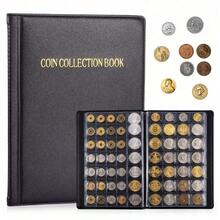 Supernic Large Capacity Coin Storage Organizer, 420 Coin Booklet PVC Box, World Coin Collection Booklet, Durable Storage Supplies For Collectors - Black - View 2