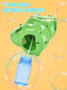 Dinosaur Bubble Machine, Kids Bubble Blower, Summer Indoor/Outdoor Toy, Dinosaur Party Gift, Children's Birthday Gift (Green) - Green - View 5