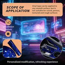 11.81英寸 x 39.37英寸 PET碳纤维汽车贴膜，车辆干贴，汽车摩托车乙烯基贴膜 - 花碳PET - 查看 3