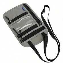 Seka Paul Ví đựng thẻ đa năng dạng đeo chéo, ví đựng hộ chiếu, túi đựng thẻ RFID, túi đựng đồ dùng du lịch bảo vệ giấy tờ, ví mini unisex. - Nhiều màu - Xem 5
