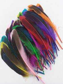 1 Paquete de 20 Piezas de Plumas de Ala de Pato Ánade para Manualidades, Accesorios de Boda, DIY, Plumas Naturales de Faisán para Decoración de Centros de Mesa 10-15 CM/4-6" - J - Ver 1