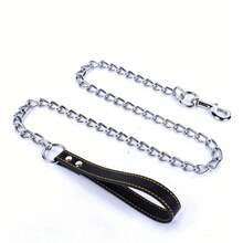 1.2m Metal Chain Leash Suitable For Small & Medium Pets, Cats & Dogs - Black - View 10