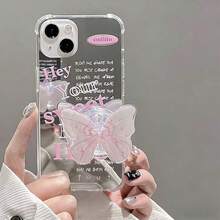 INS 华丽蝴蝶气垫手机支架，可折叠伸缩桌面支架，新款夏季款式 - 彩色 - 查看 5