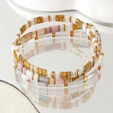 1/3pcs TILA Elastic Rope Glass Bead Bracelet - TILA Bracelet - View 1