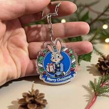 Disney 5/10 '' Nick And Judy Metal Keychains, High-Quality Anime Character Keyrings With Star-Shaped Clasps, Can Be Used As Bag Charms And Collectibles - View 9