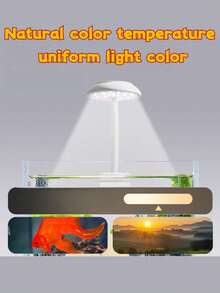 Đèn LED chiếu sáng bể cá, đèn trang trí cho bể cá cảnh, bể cá để bàn, bể thủy sinh, đèn kẹp nhỏ. - Phích cắm loại B của Mỹ (220-240V) - Xem 5